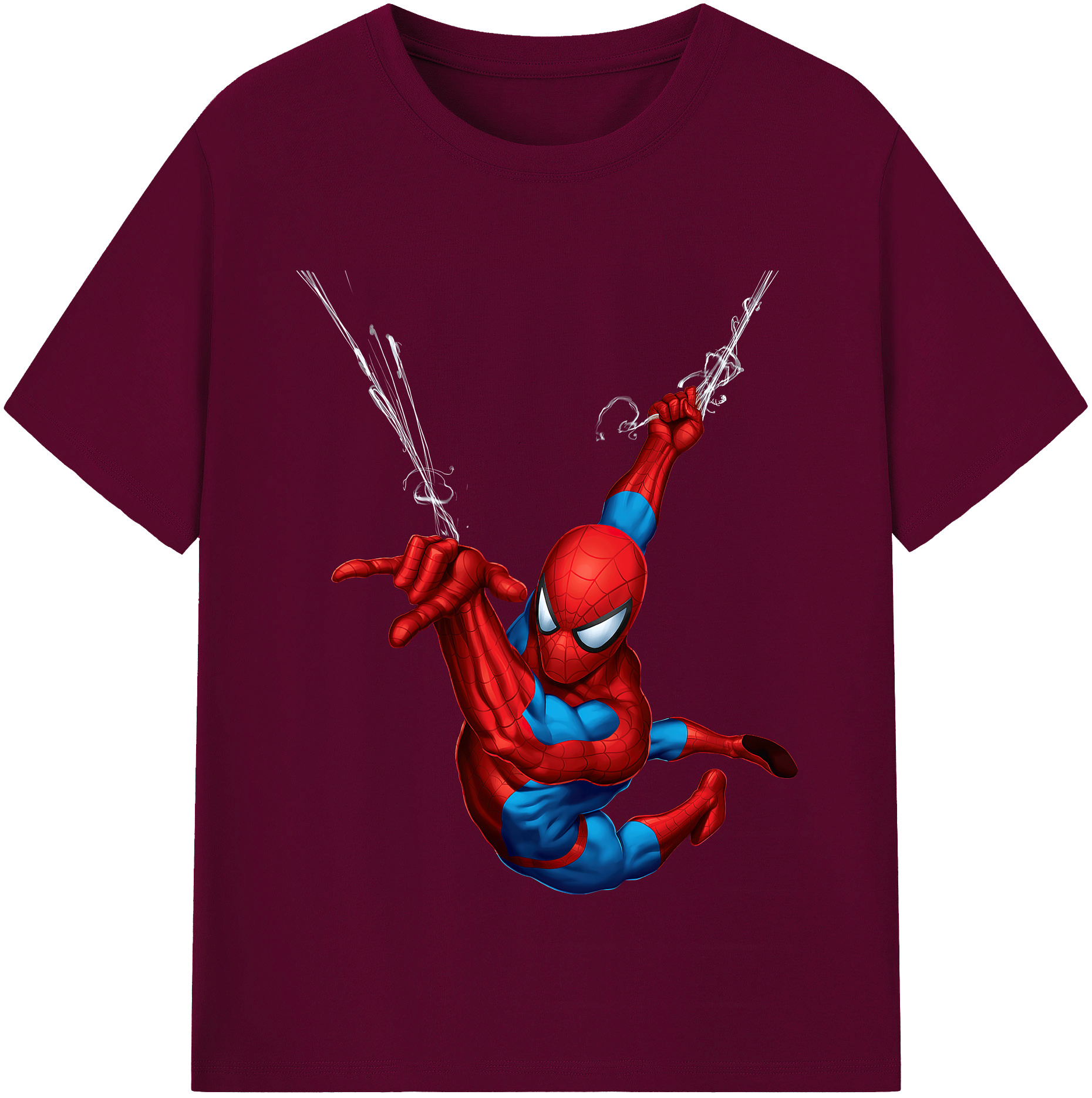 （画像用） Spider Man スパイダーマン レディースカジュアルプリントTシャツ（綿100％）
